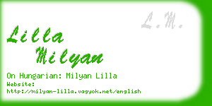 lilla milyan business card